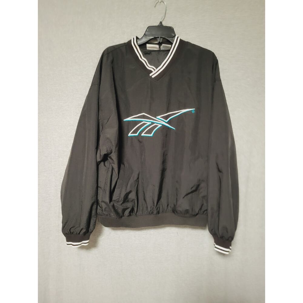Vintage 90s Reebok Pullover Windbreaker Jacket with Pockets Water Resistant LG